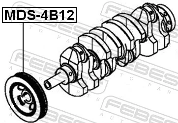 MDS4B12 Febest Polia de cambota