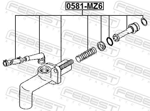 Cilindro mestre de embraiagem Mazda 6 GG
