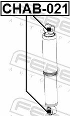 Bloco silencioso de amortecedor traseiro para Chevrolet Captiva II C140