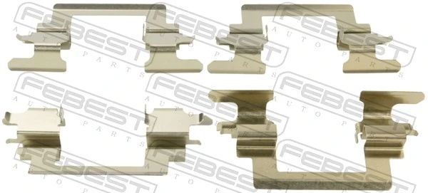 Kit de molas de fixação de sapatas de disco dianteiras Mitsubishi Outlander III GF, GG