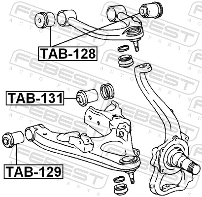 Compre Bloco silencioso dianteiro do braço oscilante inferior Toyota Land Cruiser 