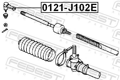 Compre Ponta externa da barra de direção Daihatsu Terios 1
