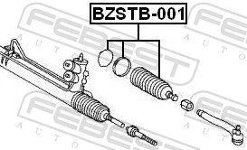  Bota de proteção do mecanismo de direção (de cremalheira) Mercedes ML/GLE SUV (W163) (1998 - 2005) 