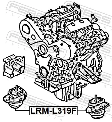 Coxim (suporte) dianteiro de motor para Land Rover Range Rover SPORT I L320