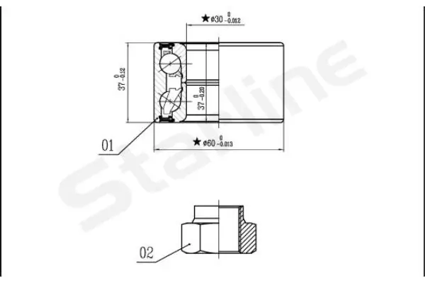  Rolamento de cubo dianteiro Fiat Uno hatchback (146A) (1983 - 1996) 
