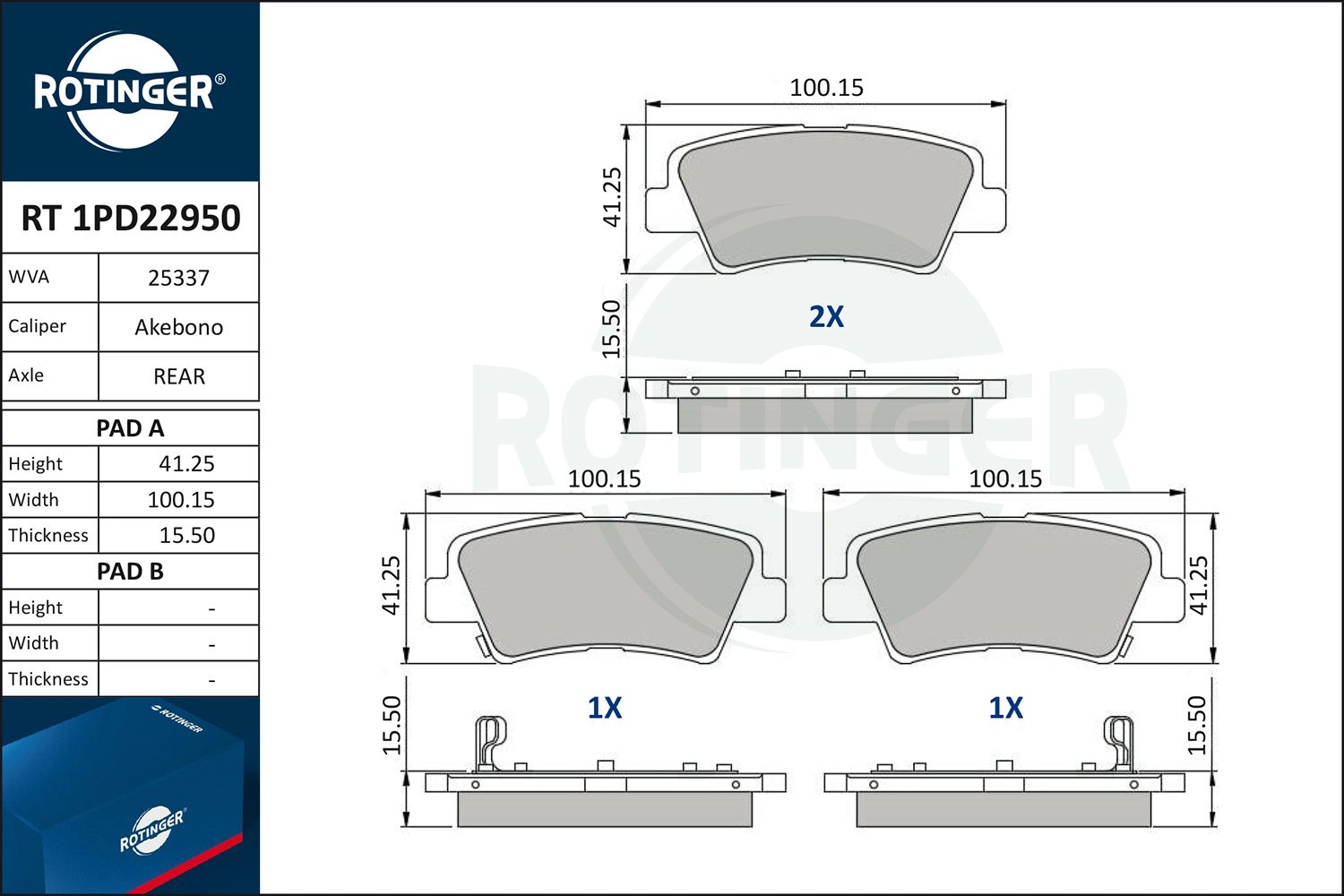Compre Sapatas do freio traseiras de disco Hyundai Sonata 7
