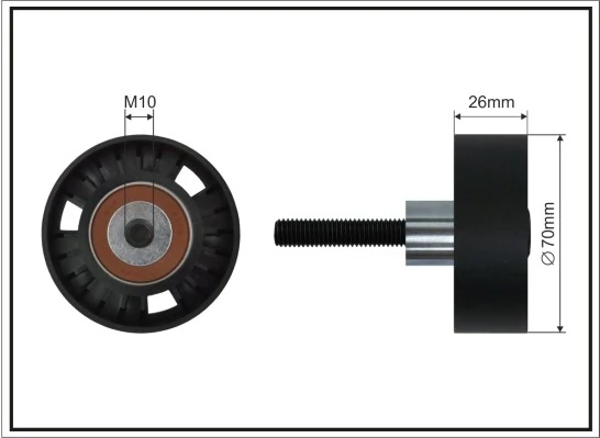 Compre Rolo parasita da correia de transmissão Skoda Fabia 2