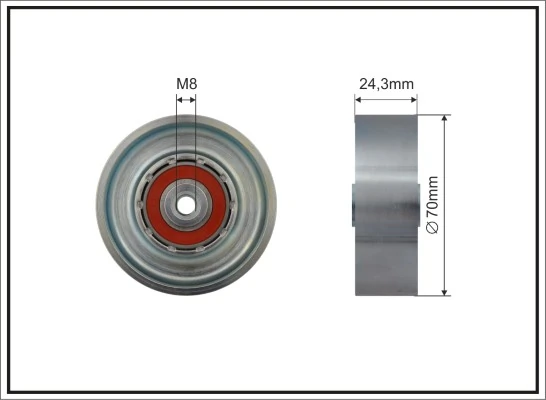 Rolo parasita da correia de transmissão Peugeot/Citroen 575114