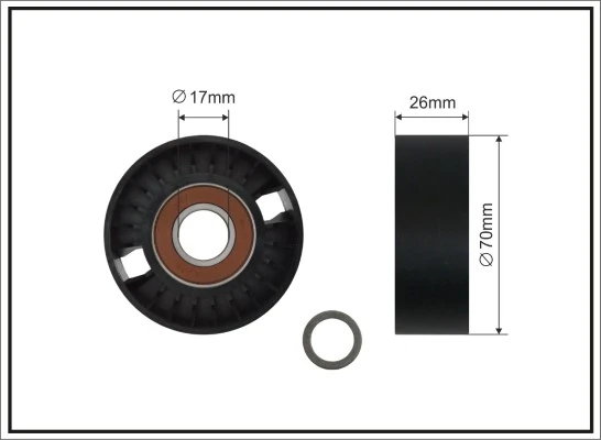 Rolo de reguladora de tensão da correia de transmissão A6112020019 Mercedes