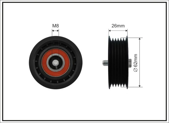 Rolo parasita da correia de transmissão Chrysler 51856150 preço, a partir de 20,59 USD
