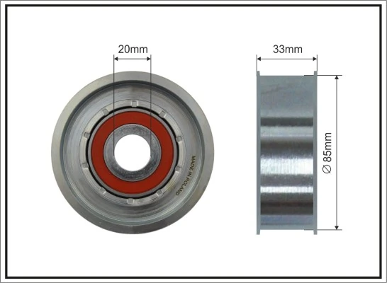 Rolo parasita da correia de transmissão K04796016 Fiat/Alfa/Lancia
