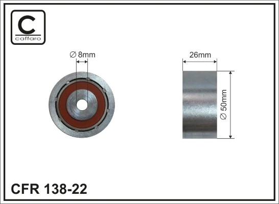 Rolo parasita da correia de transmissão 7089 Febi