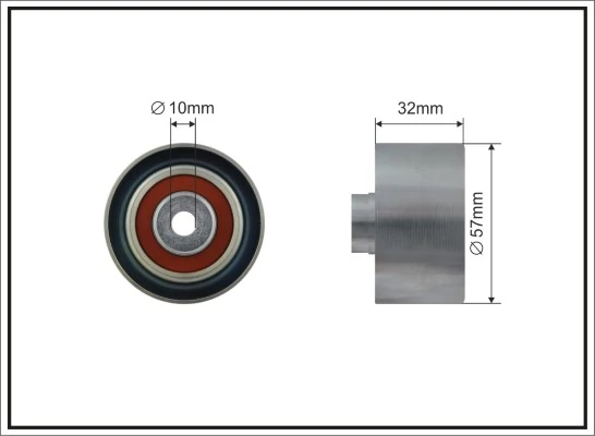  Rolo parasita da correia do mecanismo de distribuição de gás Citroen Saxo hatchback (S0, S1) (1996 - 2004) 