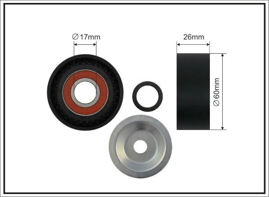 Rolo de reguladora de tensão da correia de transmissão Citroen Nemo  