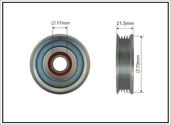 Rolo de reguladora de tensão da correia de transmissão para Subaru Outback III B13, BP