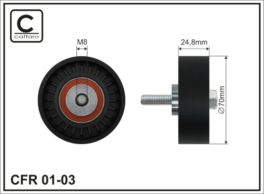Rolo de reguladora de tensão da correia de transmissão Mercedes S  W126