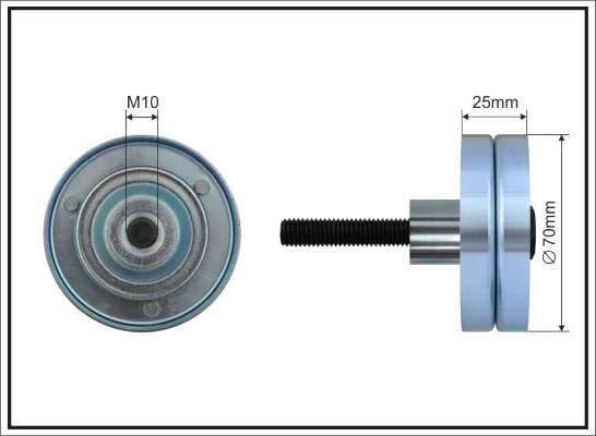  Rolo parasita da correia de transmissão Skoda Fabia II hatchback (5J2, 542, 572, 582) (2006 - 2014) II