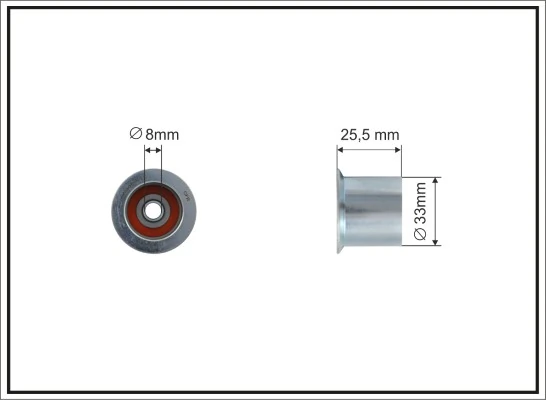 Rolo parasita da correia do mecanismo de distribuição de gás BMW 3  E36
