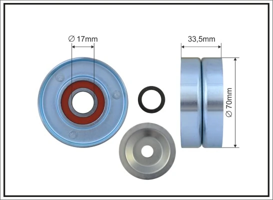 Rolo de reguladora de tensão da correia do mecanismo de distribuição de gás para Nissan Navara D40