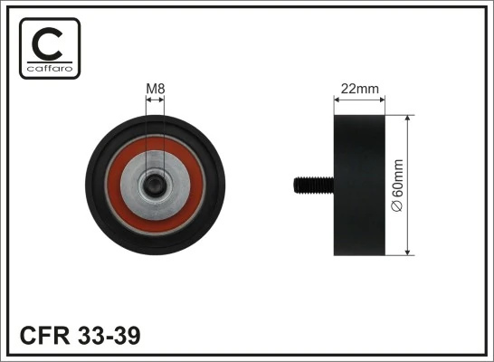 Rolo parasita da correia de transmissão Fiat/Alfa/Lancia 98429701