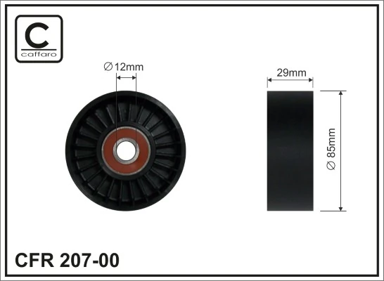 Rolo parasita da correia de transmissão Magneti Marelli 331316171355