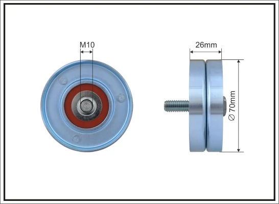 Rolo de reguladora de tensão da correia de transmissão K05066938AA Fiat/Alfa/Lancia