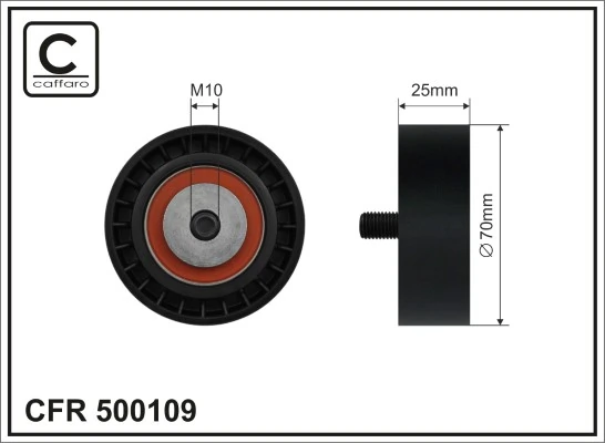 Rolo de reguladora de tensão da correia de transmissão para Volkswagen Multivan T5 7HM, 7HN, 7HF, 7EF, 7EM, 7EN
