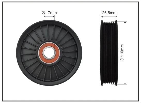 Rolo parasita da correia de transmissão GTC0200 GMB