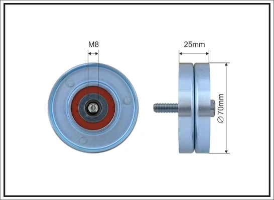 Compre 504106751 Fiat/Alfa/Lancia Rolo de reguladora de tensão da correia de transmissão