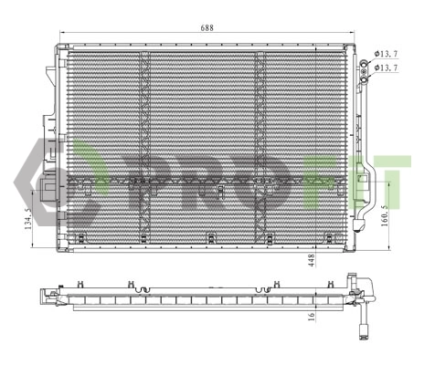  Radiador de aparelho de ar condicionado Mercedes S coupé (C216) (2006 - 2013) 