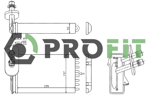 Radiador de forno (de aquecedor) para Seat Leon I 1M1
