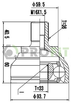 Compre Junta homocinética externa dianteira Volkswagen Caddy 