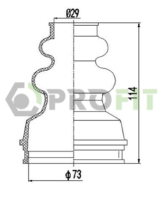Compre Bota de proteção interna de junta homocinética do semieixo dianteiro Citroen Jumpy 1