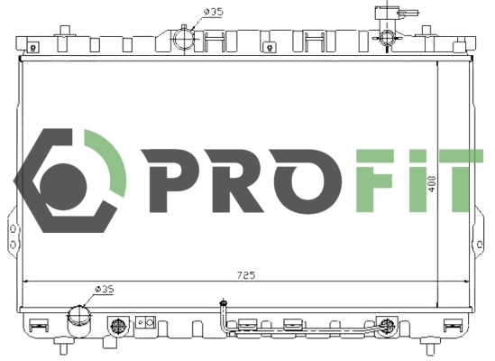 Radiador de esfriamento de motor para Hyundai Santa Fe I SM