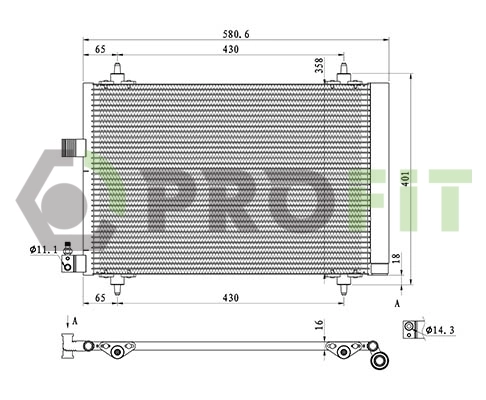 Radiador de aparelho de ar condicionado Magneti Marelli BC638 preço, a partir de 54,27 USD