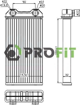 91158692 General Motors Radiador de forno (de aquecedor)
