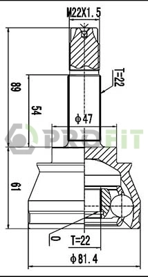 Junta homocinética externa dianteira Fiat/Alfa/Lancia 77366003 preço, a partir de 36,92 USD