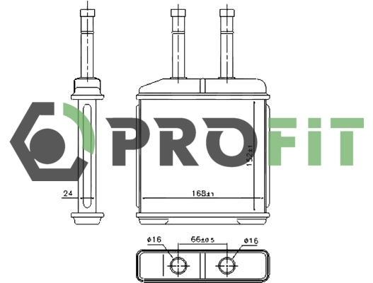 Radiador de forno (de aquecedor) Daewoo Matiz  KLYA