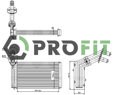 M212009A Jdeus Radiador de forno (de aquecedor)