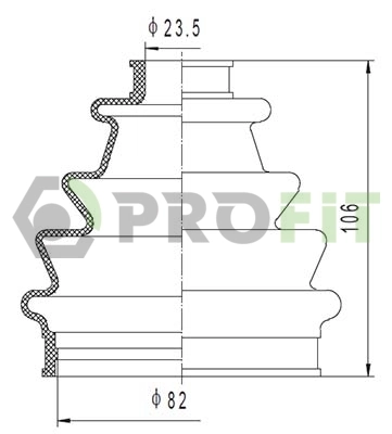 Compre Bota de proteção externa de junta homocinética do semieixo dianteiro Peugeot Expert 