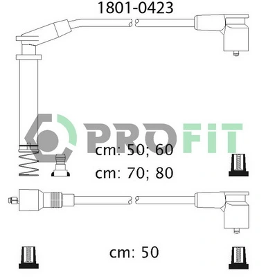 Compre Fios de alta voltagem, kit Opel Kadett 