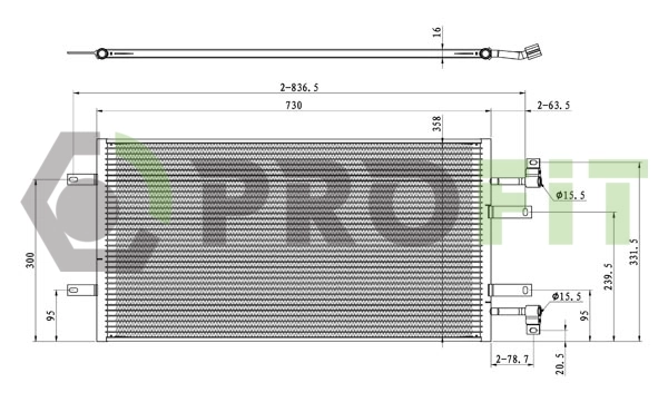 Compre 93861172 General Motors Radiador de aparelho de ar condicionado