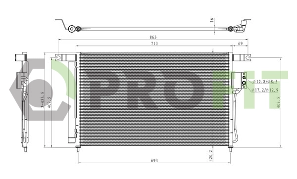 Radiador de aparelho de ar condicionado Hyundai Santa Fe preço, a partir de 45,90 USD