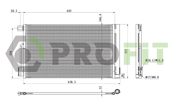 Radiador de aparelho de ar condicionado Polcar 5558K8C1S preço, a partir de 49,37 USD