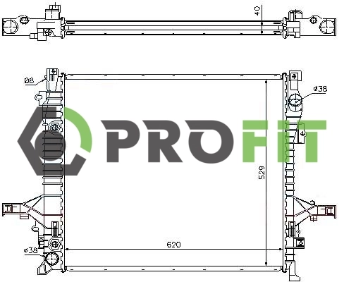  Radiador de esfriamento de motor Volvo XC90 SUV (2002 - 2015) 