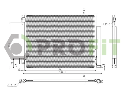 Radiador de aparelho de ar condicionado Magneti Marelli BC823 preço, a partir de 105,10 USD