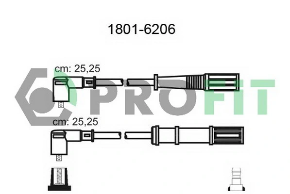 Fios de alta voltagem, kit para Fiat Punto GRAND 199