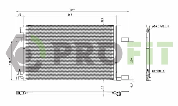 Radiador de aparelho de ar condicionado Peugeot/Citroen 39140128 preço, a partir de 59,80 USD