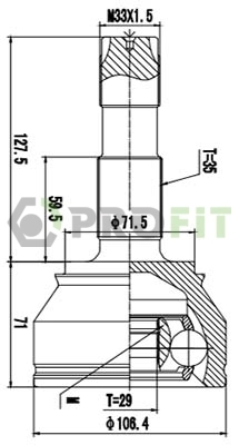 Compre Junta homocinética externa dianteira Fiat Ducato 3