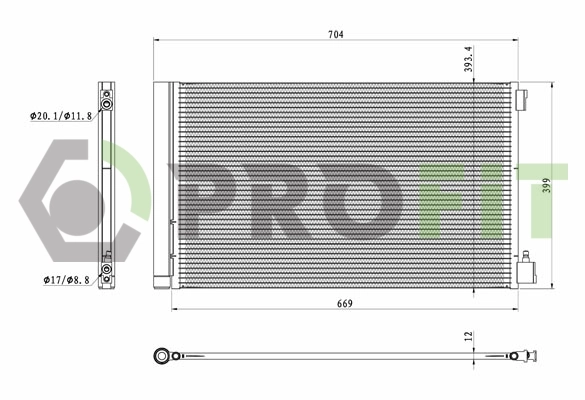 Radiador de aparelho de ar condicionado Opel Insignia A G09